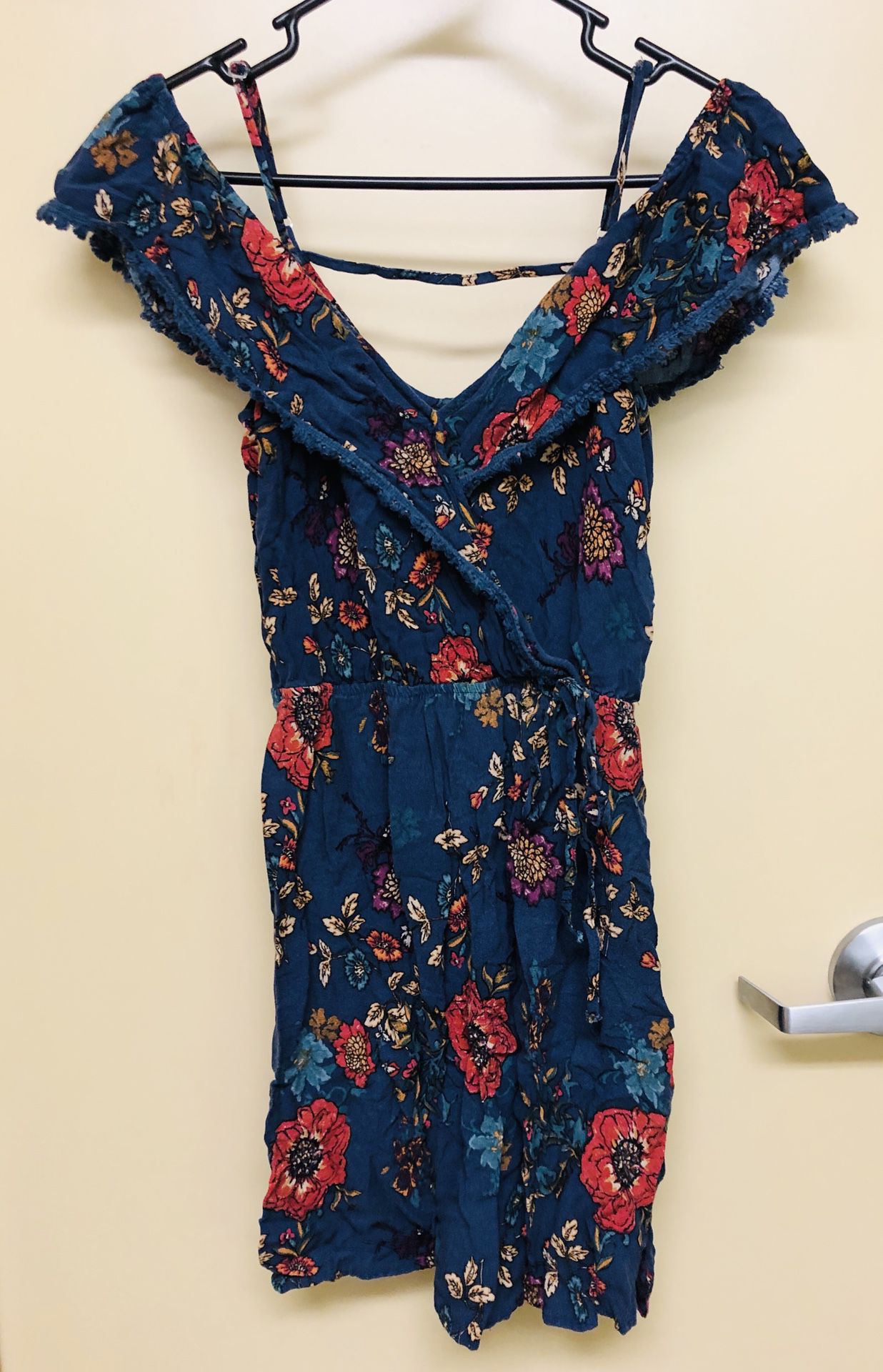 Blue flower print ‘Xhilarition’ Dress (size medium)