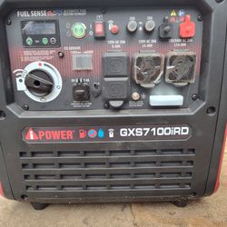 Inverter Generator Ipower 7,100 Watts Like New Only 6 Hours