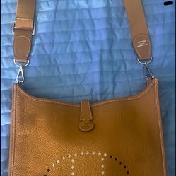 Leather Messenger Bag Hermes 