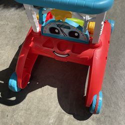 Fisher-Price 2-Sided Steady Speed Walker, Car-themed Baby Learning Toy