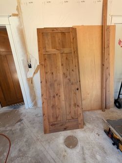 Knotty alder door slabs