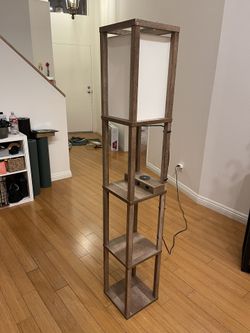 Floor Lamp With Shelves