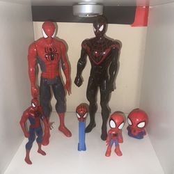 THE AMAZING SPIDER-MAN! FANTASY LOT X6 ACTION FIGURES Marvel Legends RETRO 6" 3” PEZ + MORE HTF Anniversary EDITION  LOOSE BUNDLE 6 FIGURES