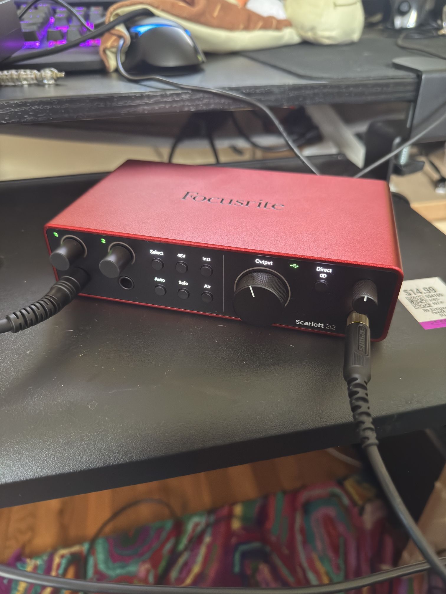 Focusrite Scarlett 2i2 4th Gen USB Audio Interface