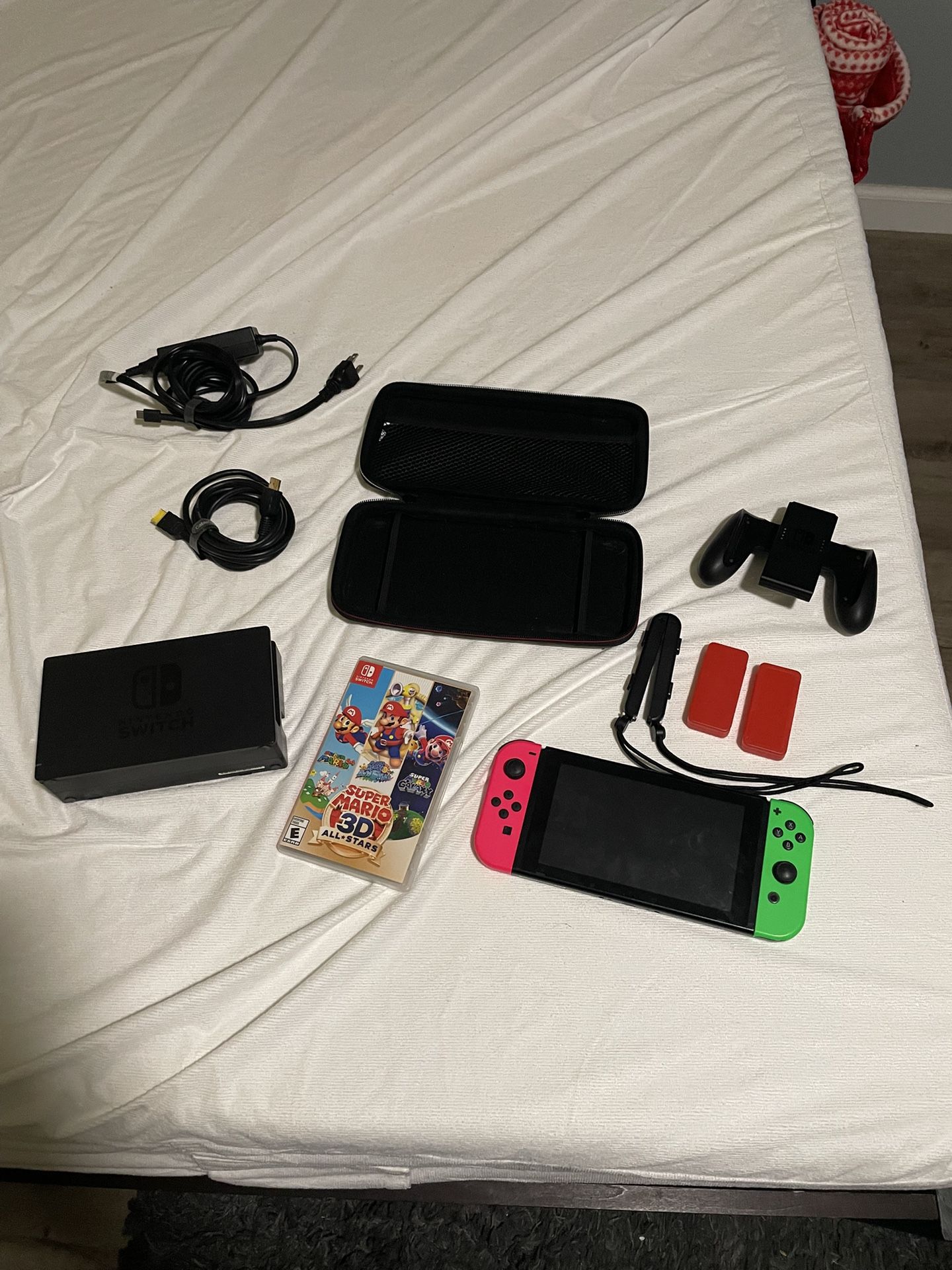 Nintendo Switch 1 w/ accessories and Super Mario All Stars