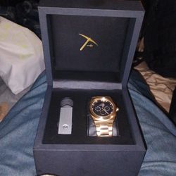 GLD Alpha Era+ 18k Gold Plated Wrist Watch