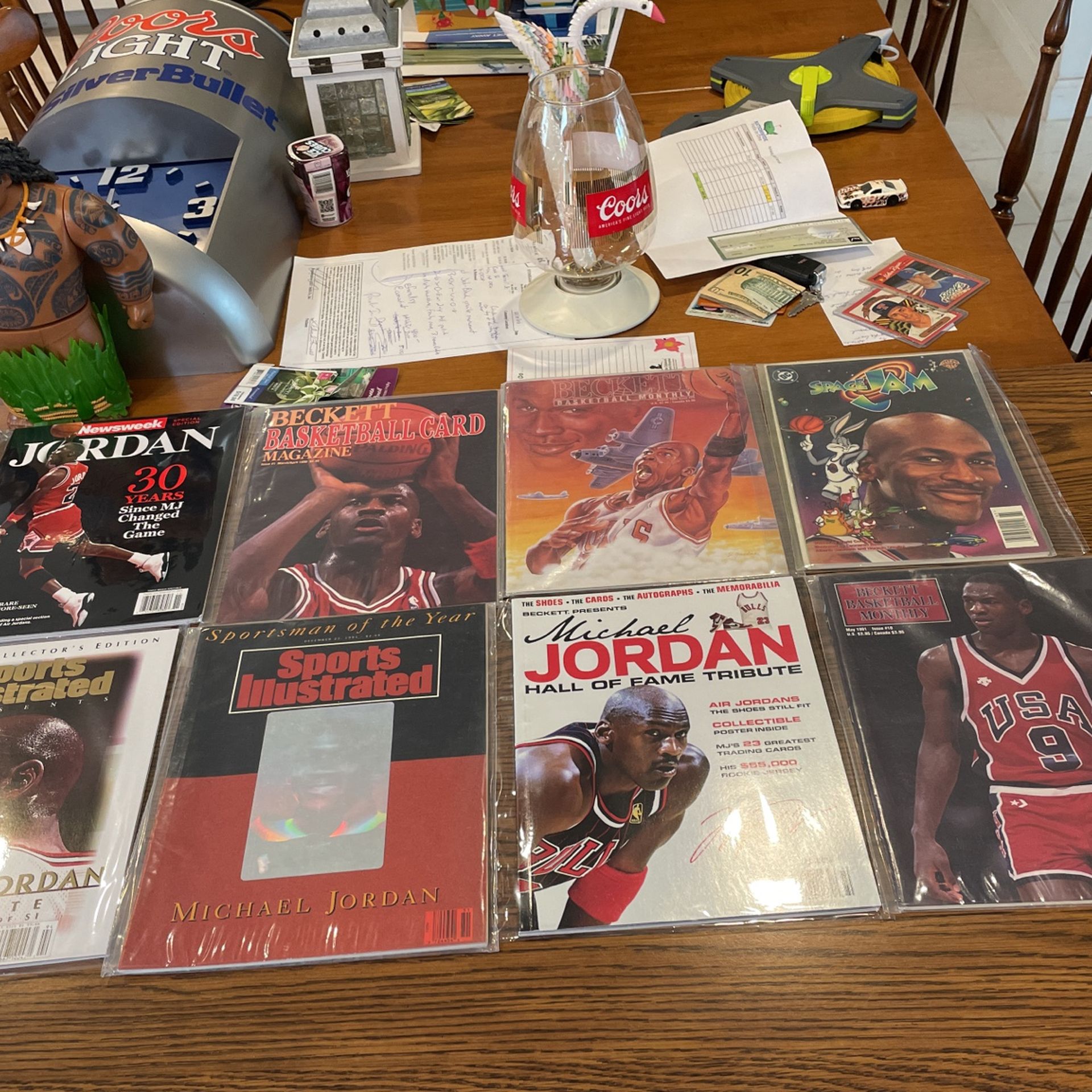 Assorted Michael Jordan Sports Magazines And Space Jam Comic All Ex Cond