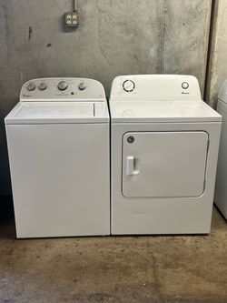 MIXED SET WHIRLPOOL WASHER/AMANA DRYER