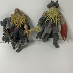 Disney Store Exc Davy Jones 6.5” Figure Pirates of the Caribbean At World's End