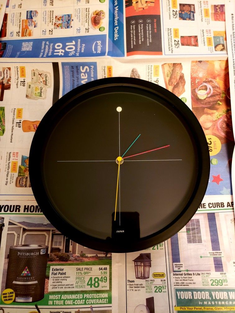 80's Post Modern Wall Clock