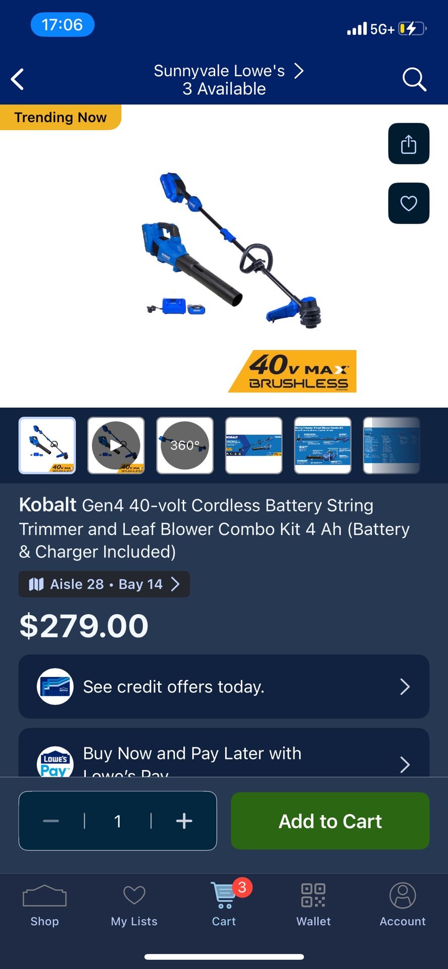 Kobalt Trimmer and Leaf Blower