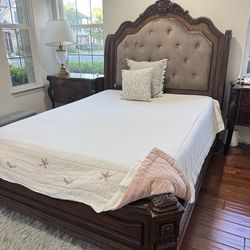 King size bed frame with box springs