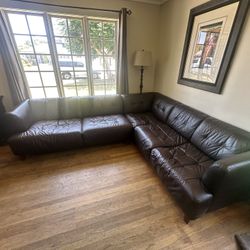 Free Leather Sectional Couch