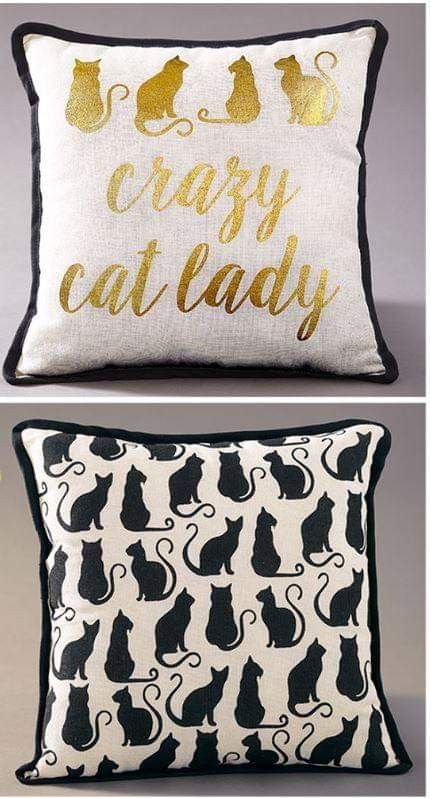 Dog Cat Design Pillows Couch Cushion Pet Lovers Reversible