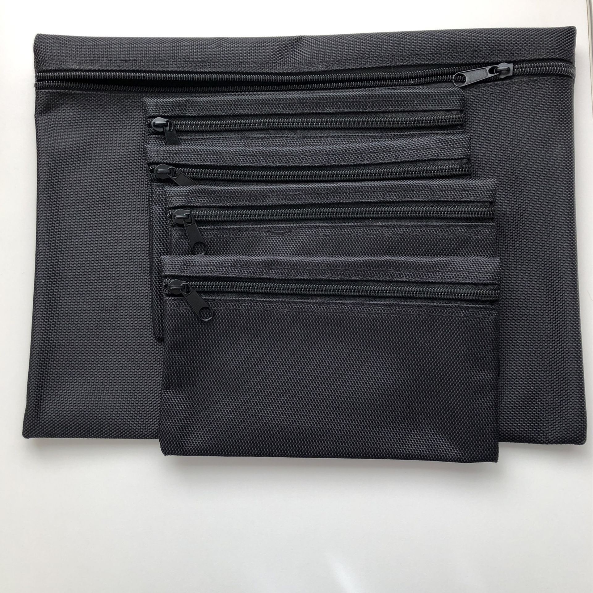 Cumberland Concepts All-purpose Zipper Pouch Bags Black - Pencil Bag, School Supplies