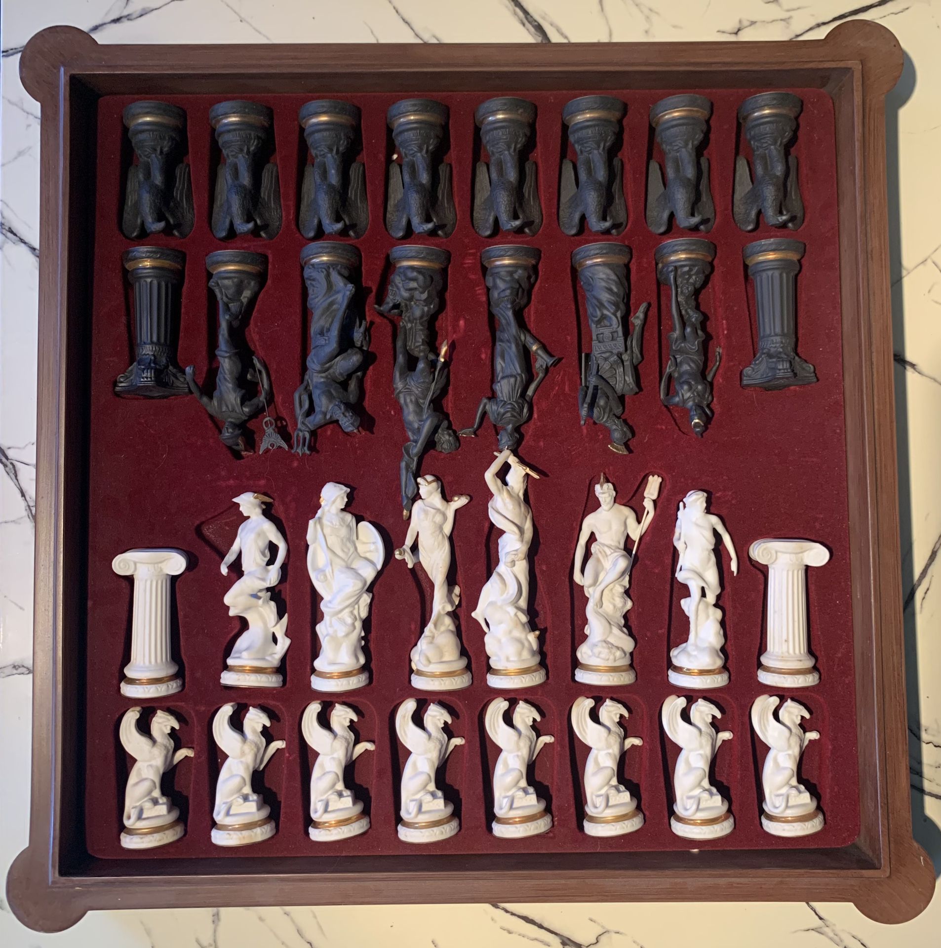 Franklin Mint Chess Set Of The Gods