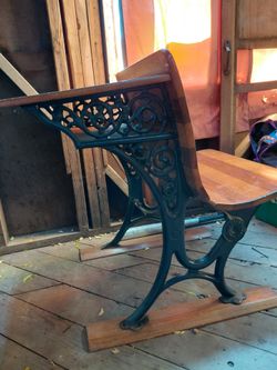 Antique school desk
