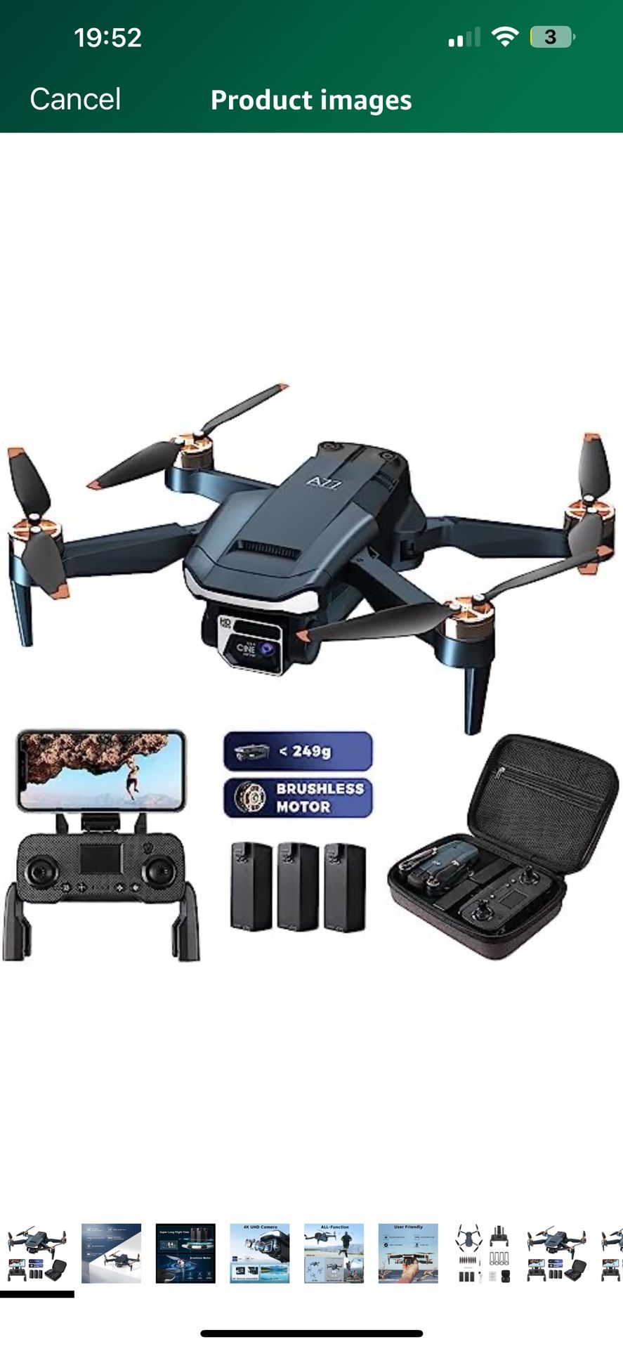 Super Enduring Brushless Motor Drone with 84 Mins Super Long Flight Time, Drone with 4K HD Camera for Beginners, CHUBORY A77 WiFi FPV Quadcopter, Foll