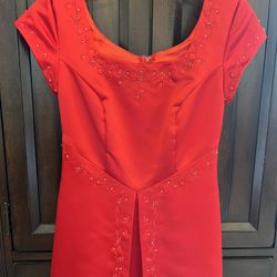 Gorgeous Vintage Formal Red Dress, Like New