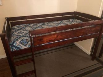 Bunk Bed (Solid Wood with Mattress & Protector