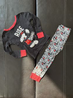 Old Navy - Boy’s Pajama Set - Black and Red Mickey Print