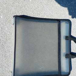 Clear Zippered Paper Storage  Tote