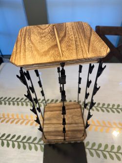 Rotating rack for 40 chip bags, snack bags, craft shows jewelry display – assembled. Made out of wood.