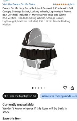 Dream On Me Bassinet