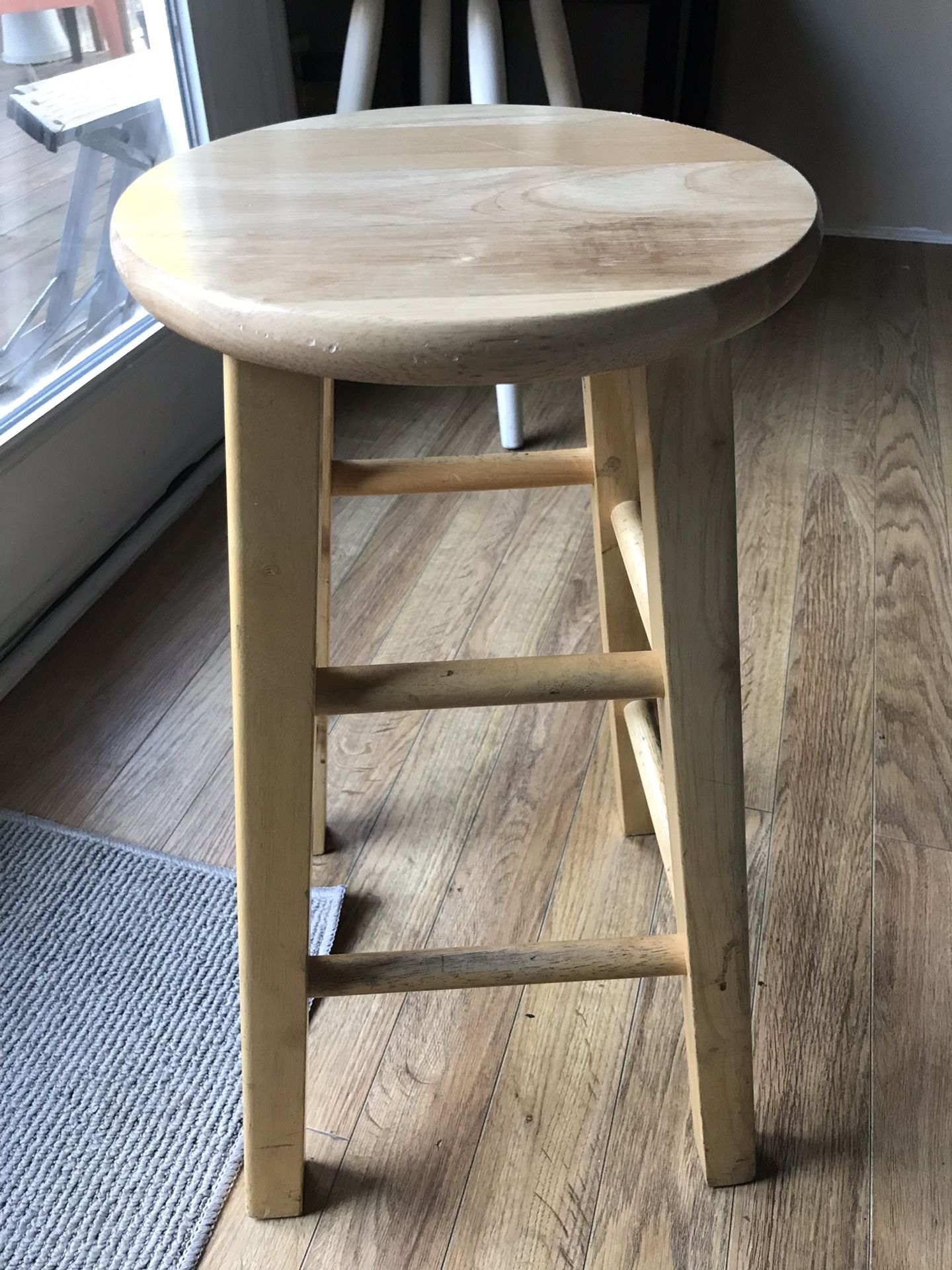 Wooden bar stool like new