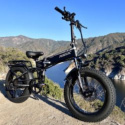 NEW 1000 Watt Electric Folding Bike, Power regen Tech, Fat Tire, Full Suspension(Black-OR-Army Green)PX6 Pro Paselec ⚡️