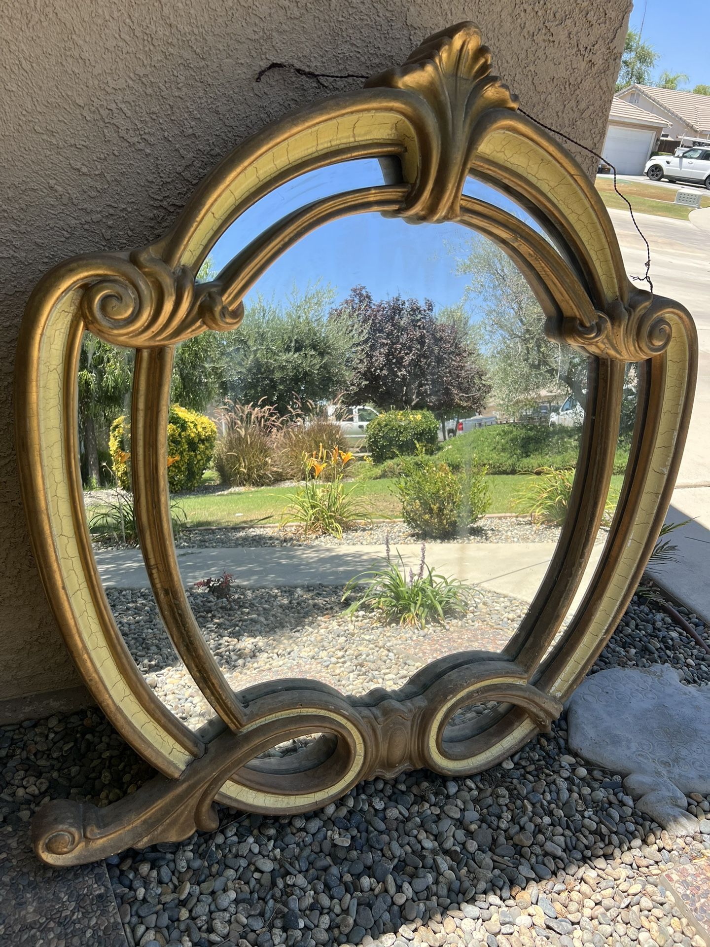 Vintage Large Gold Mirror