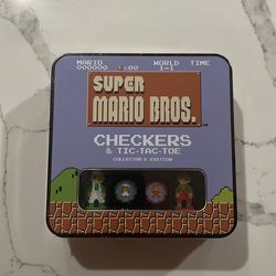 Super Mario Bros Checkers & Tic-Tac-Toe (Board Game)