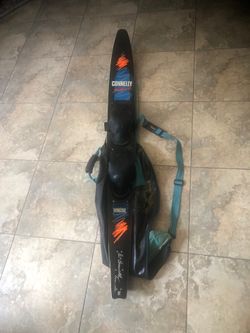 67” Connelly Shortline 2 Water Ski Graphite Wingtail W/ Carrying Case