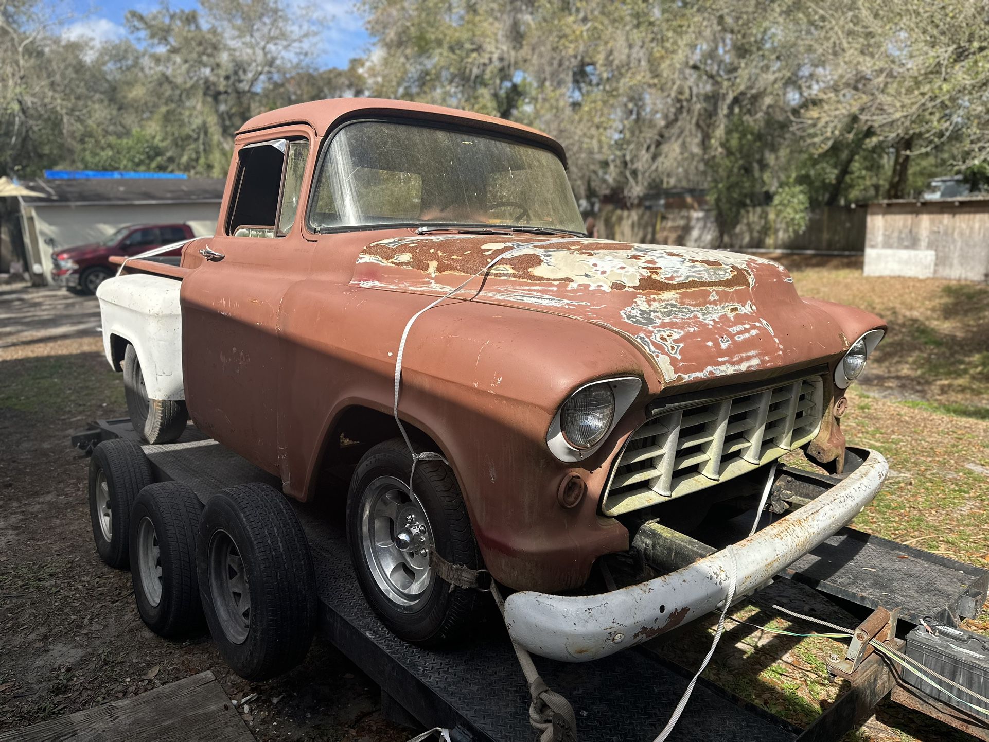 58 GMC 1500 With 57 Front Fenders 