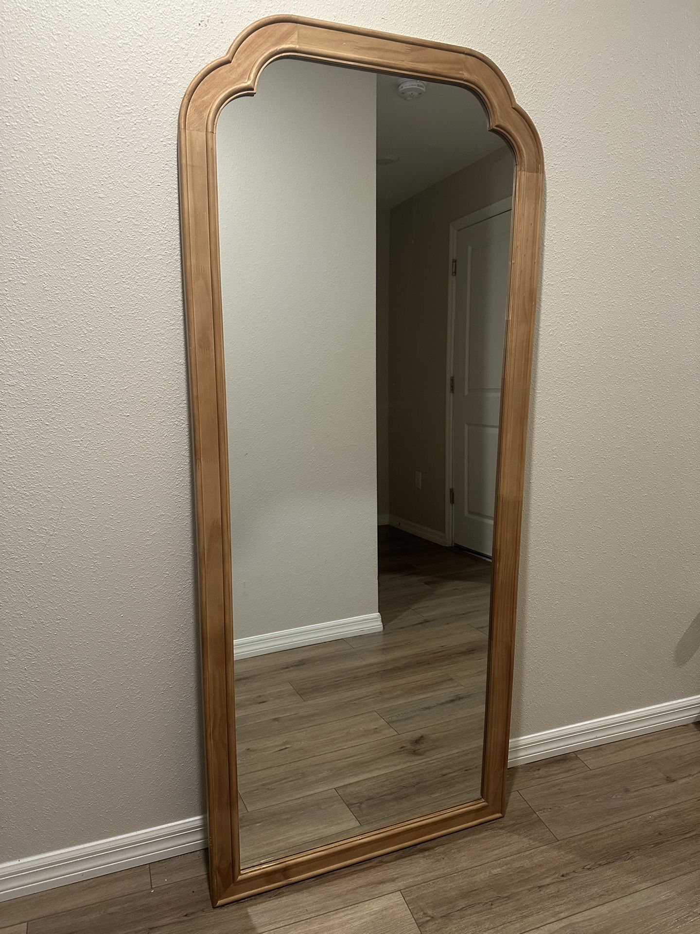 Wood Floor Mirror