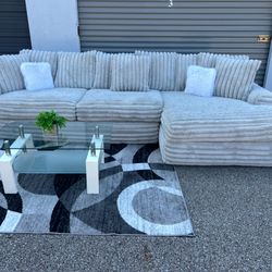 Beautiful Oversized and Super Puffy Sectional Couch FREE DELIVERY $750
