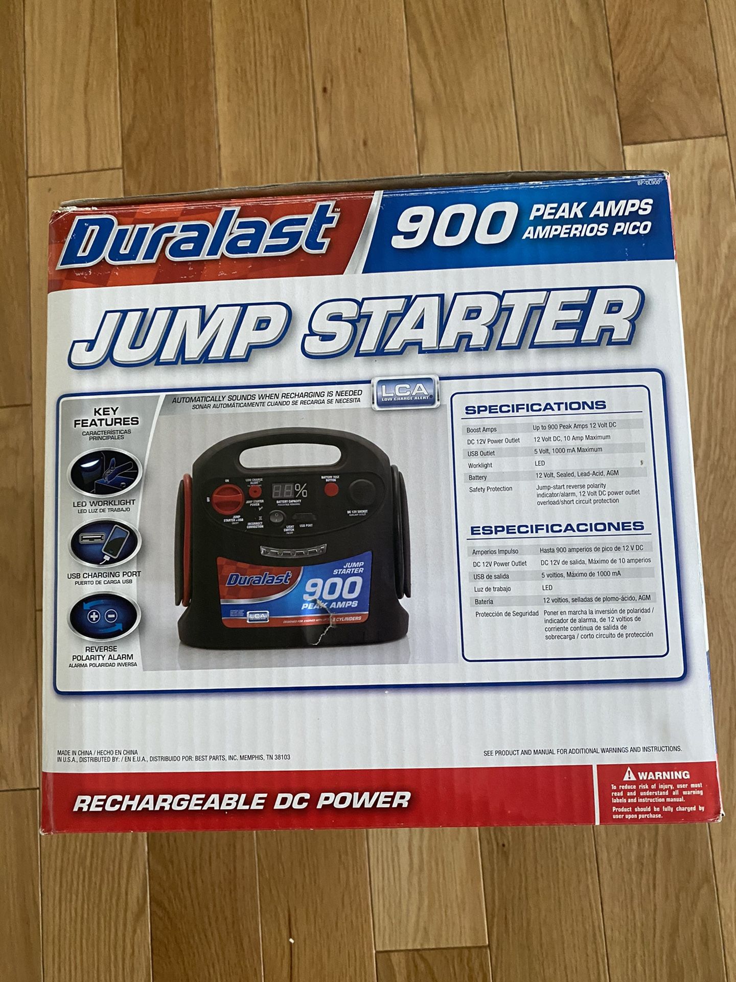 Duralast 900 Amp Portable Jump Starter box for Sale in Newcastle, WA