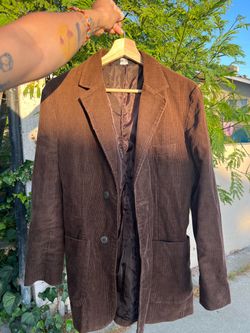 Brown corduroy blazer