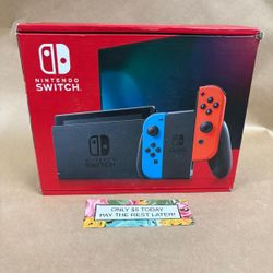 Nintendo Switch V2 Gaming Console New - Pay $1 today and pay the rest later -