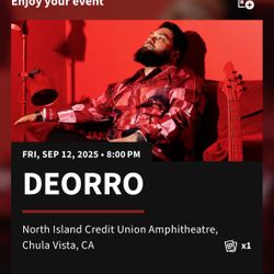 1 Ticket For Deorro