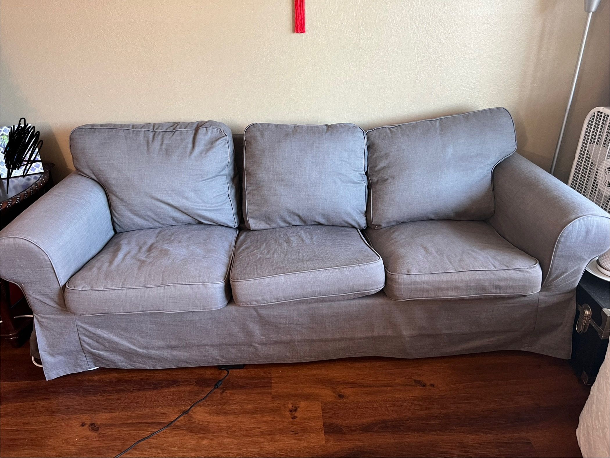 Gray 3-Seater Couch