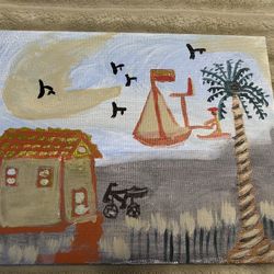 Small Boat Sailing ⛵️ Along The Lake 