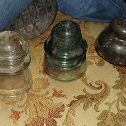 Vintage Glass Insulators Lot – 4 Pieces – $40 (Oroville, CA