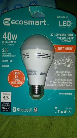 Ecosmart Bluetooth lightbulb