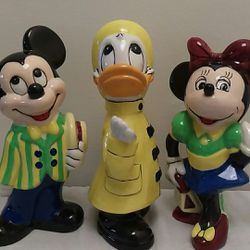 Mickey, Minnie Mouse & Donald Duck Figurines