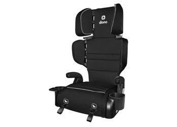 Diono Connect3 RXT 2-in-1 High Back Booster, Slim Fit 3-Across in Many Mid-Sized Sedans and SUVs, for Children from 40-120 lbs., Lightweight with Latc