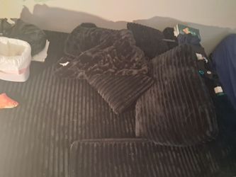 Couch and blanket
