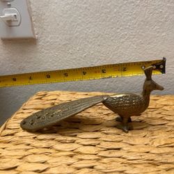 ADORNO DE BRONCE DISEÑO PAVOREAL