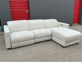 Ashley Furniture Power Reclining Sectional with Chaise - Free Curbside Delivery