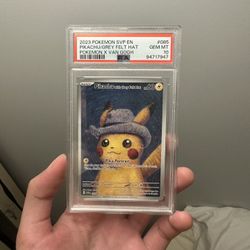 Grey Felt Hat Pikachu PSA 10
